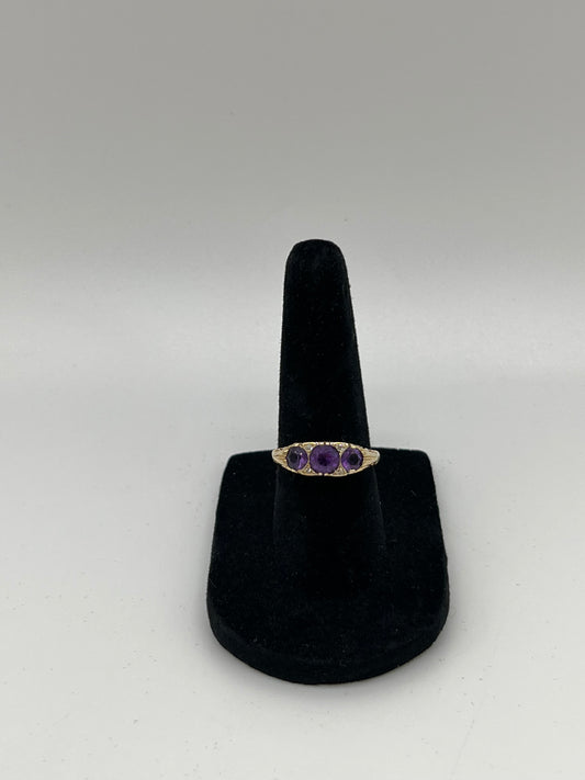 Amethyst and Diamond Ring, 1 CTW 14K Gold