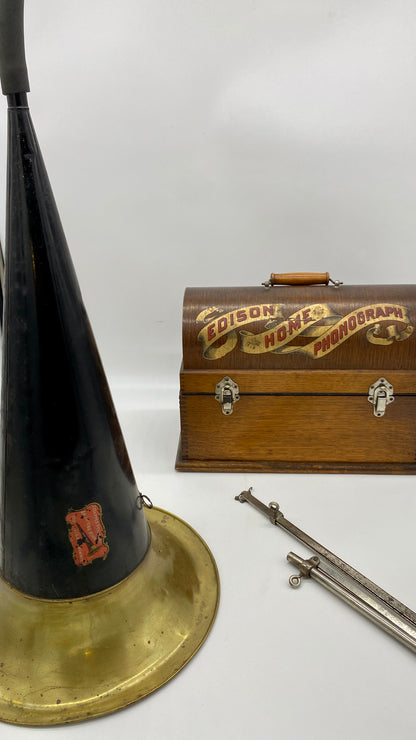 Rare Early-Style Model A Edison Home Phonograph 1899-1900