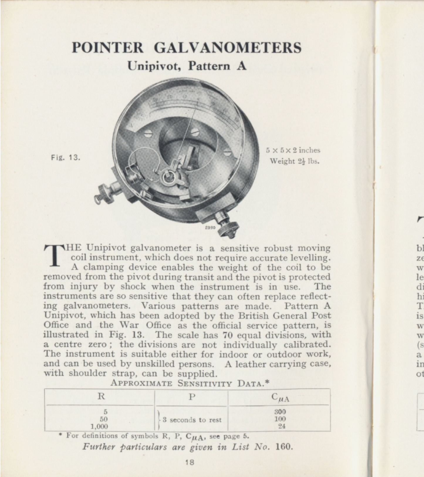 Unipivot Galvanometer by Cambridge Instrument Co. Ltd.