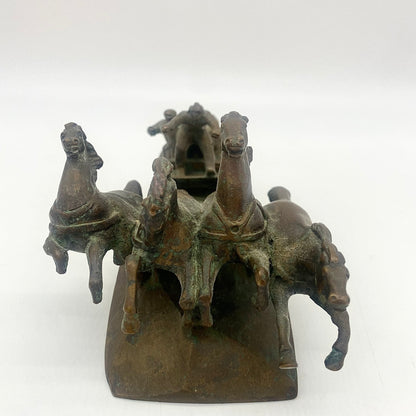 Statuette soviétique en bronze « Légendaire Tachanka »
