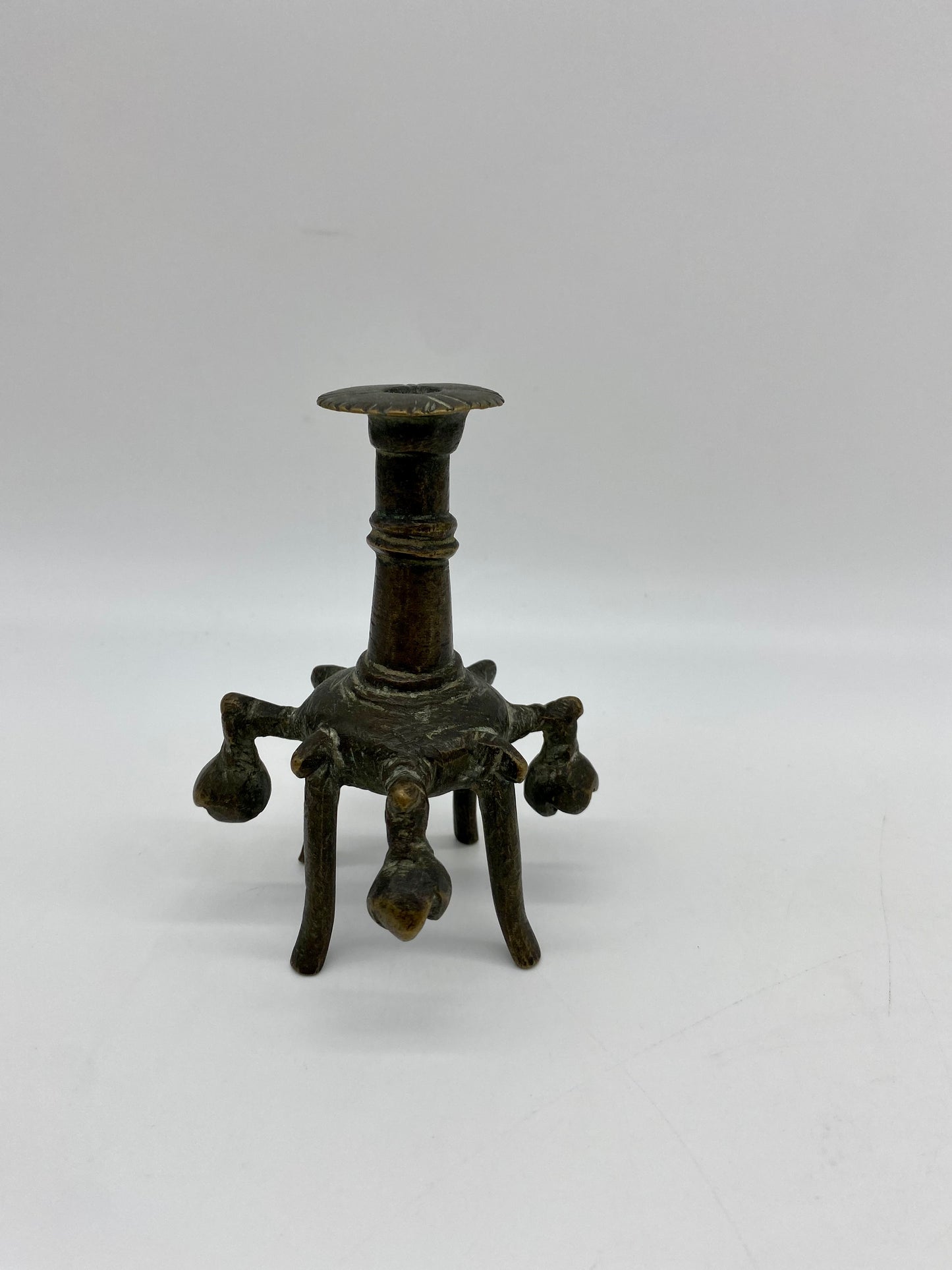 Antique Bronze Ottoman Kohl Flask