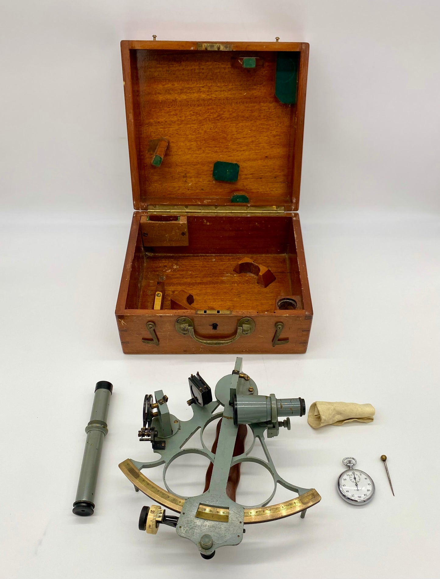 Henry Hughes & Son Boxed Sextant- WW2